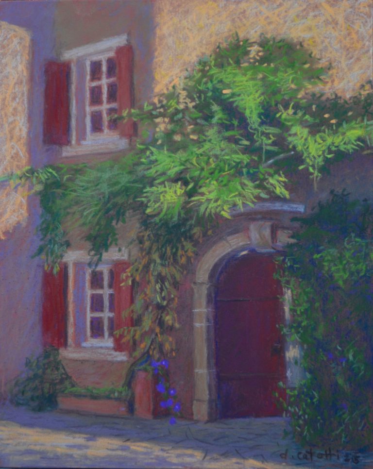 “The Entrance” 10″x8″ pastel 2025 $600